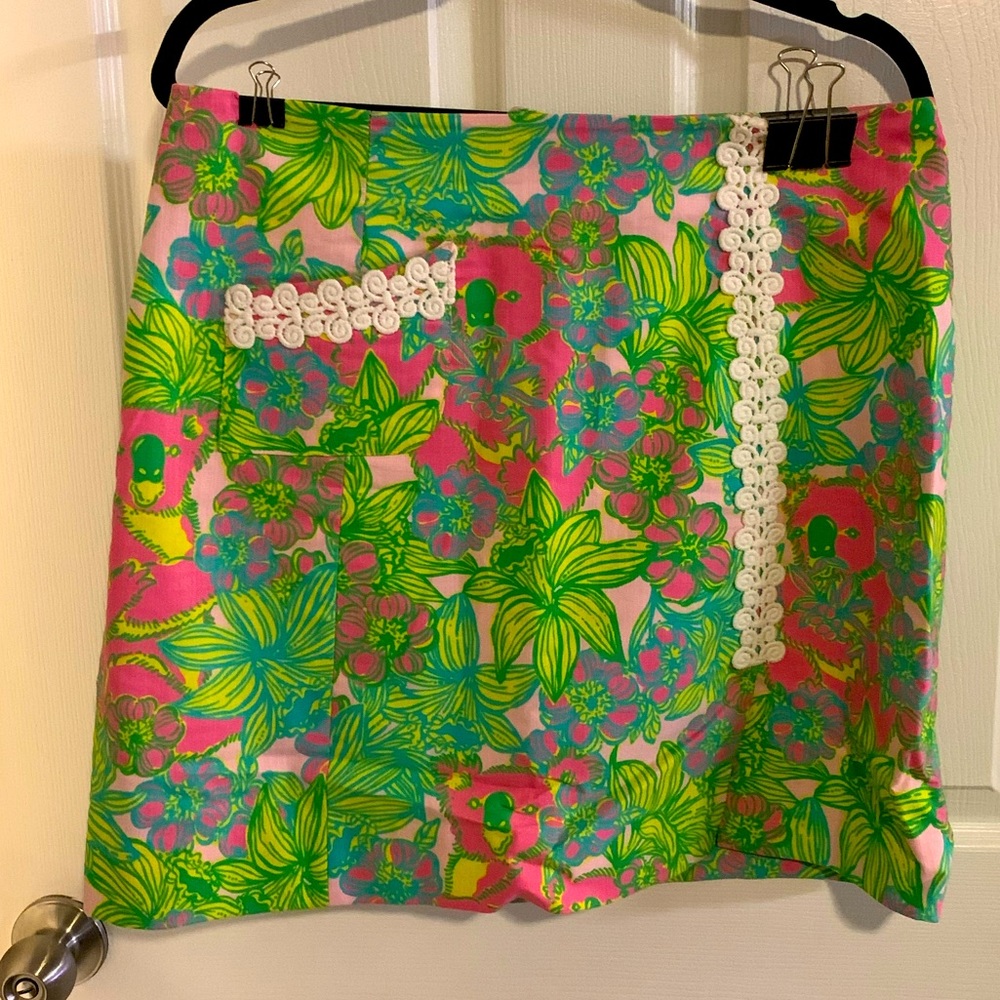EUC RARE Lilly Pulitzer Big Squeeze Roslyn Skirt 8
